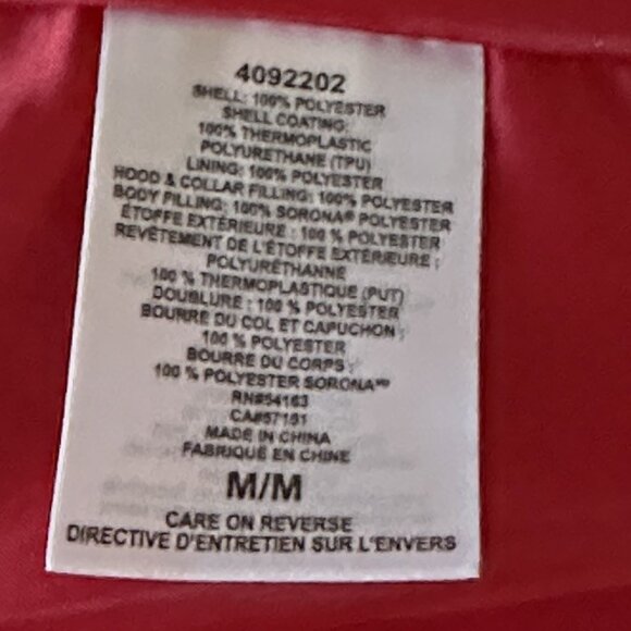 Tommy Hilfiger Women's Red Puffer Winter Jacket M (10-12) NWT - Picture 6 of 6